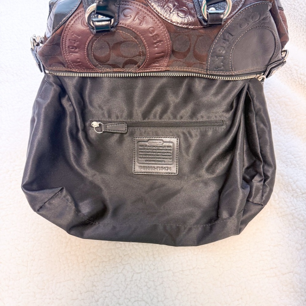 Coach 2010 Chocolate Brown Patchwork Mini Suede P… - image 9